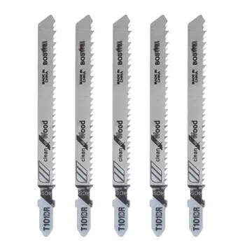 5 шт. T101BR HCS 100 мм полотна для лобзика чистые для резки ламинированной доски M4YD