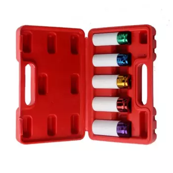 5 шт. торцевые ключи с храповым механизмом 1 2 дюйма, колесная гайка, глубокая головка 15-22 мм, защитная втулка для шин, торцевые ключи, ручные инструменты