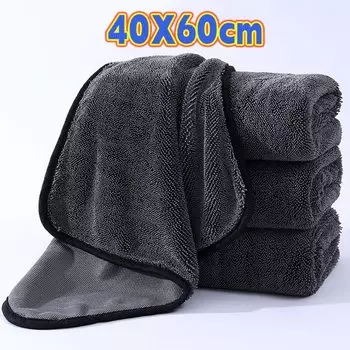 5 шт. твист полотенца из микрофибры для авто, темно-серые