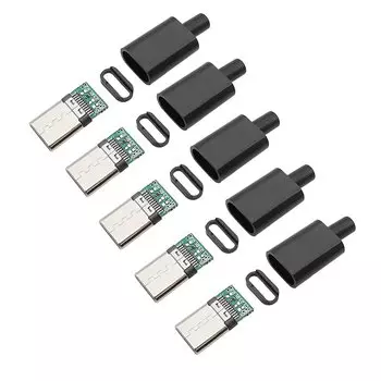 5 шт. Type-C USB 3.1 разъемы черные белые