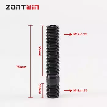 5 шт., удлиненные колесные шпильки, высокий наконечник (гайка), комплект адаптеров для колесных болтов (M12x1,5-12x1,25 14x1,5-14x1,5 14,25 15x1,25)