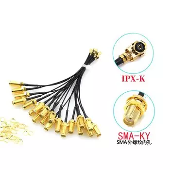 5 шт. Удлинительный кабель RP-SMA к U.FL IPX RF Javino