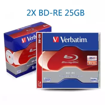 5 шт./упаковка, двухслойный перезаписываемый Blu-Ray диск, 25 Гб