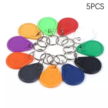 5 шт., водонепроницаемые брелки для ключей с кольцом для ключей