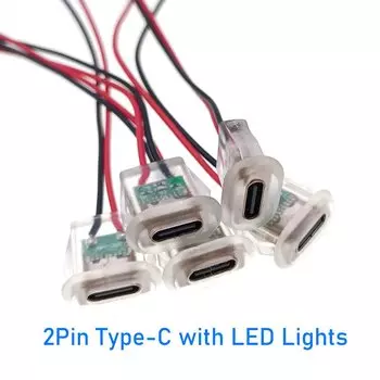 5 шт. водонепроницаемые разъемы USB-C HBXINTAO