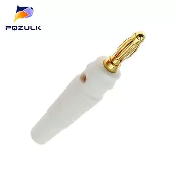 5 шт. золотистый 4 мм банановый разъем для усилителя PQZULK