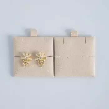 5 штук, 6x6 см, бежевый бархат, мыikende, подставки для украшений