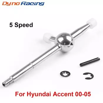 5-скоростной ручной стандартный хромированный короткий рычаг переключения передач для Hyundai Accent 00-05 Elantra 01-06 Tiburon 01-09 для KIA Spectra 2004.5-08