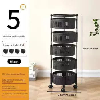 5-слойная складная поворотная полка для кухни FGHGF