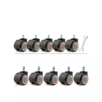 5 упаковок 2-дюймовый штыревой стержень/экран универсальное колесо офисное кресло компьютер босс поворотный беззвучный ролик