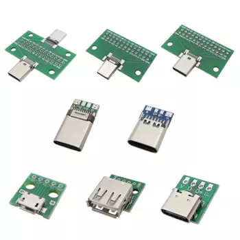 5 USB 3.1 Внутренняя / наружная резьба / внутренняя резьба / внутренняя резьба наружная резьба разъем 5P / 14P / 16P / 24 Вывод PCB - модуль Micro USB