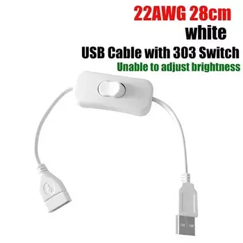 5 В, 3 А, USB-разъем, сенсорный переключатель, светодиодный диммер, контроллер, удлинитель, кабель питания, USB-разъем для 2835 5050, одноцветная светодиодная лента