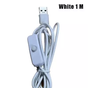 5 В переключатель питания, провод 1 м/1,5 м, USB-папа на 2-ядерный соединительный кабель 501, кнопка ВКЛ. ВЫКЛ. 2 А для светодиодной ленты, лампы накаливания