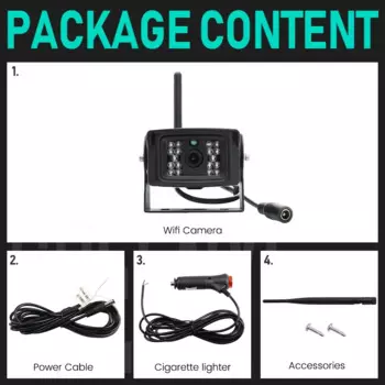 5G Wi-Fi Беспроводная камера заднего вида 50M, 720P Автомобильный видеорегистратор для грузовика, автофургона, кемпера, прицепа работает с устройством iphone или Android