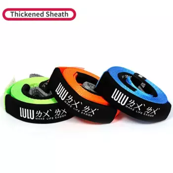 5M5T автомобильный тяговый трос, спасательный прочный буксировочный трос из полиэстера, автомобильный трос, буксировочный крюк из стали