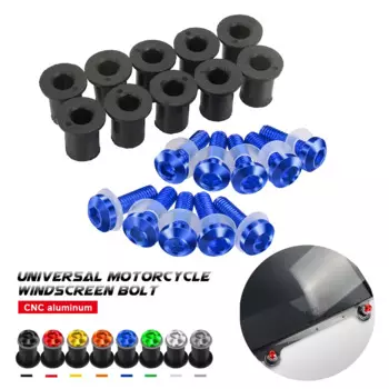 Комплект винтов для ветрового стекла Yamaha FJR1300 TDM 850 900 YZF R1 R6 R3 R25 XJ6 XT600 TMAX Nmax XMAX 125 155, 5 мм, 10 шт.