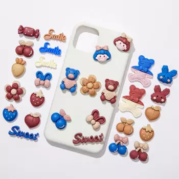 GRHO синие медвежьи кабошоны из смолы