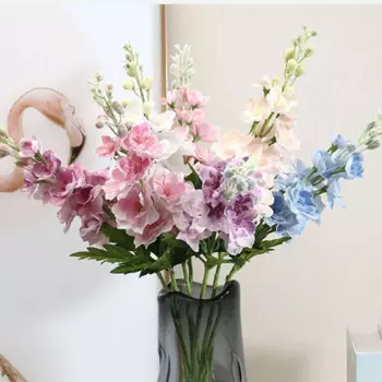 Искусственные дельфиниумы Anlincong, синие, 5 шт.