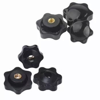 5 шт. механическая черная ручка гайки с отверстиями M4/M5/M6/M8/M10