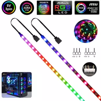 RGB светодиодная лента YSRSAI для ASUS Aura и MSI Mystic Light Sync