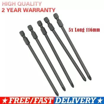 5x длиной 116 мм для HILTI PH2 для SMD 57 журнал Магнитная Крестовая головка электрическая отвертка бита винтовая крышка болт инструменты для автомобиля Acc