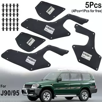 5X для Toyota Land cruiser Prado Колорадо J90 1996-2002, внутренние уплотнения крыла, брызговик двигателя, подкладка, фартук, резиновая модель