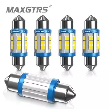 5x Festoon C5W C10W 3030 чип-лампа Canbus 31 мм/36 мм/39 мм/41 мм автомобильная светодиодная лампа внутренняя купольная лампа для чтения номерного знака 6000K