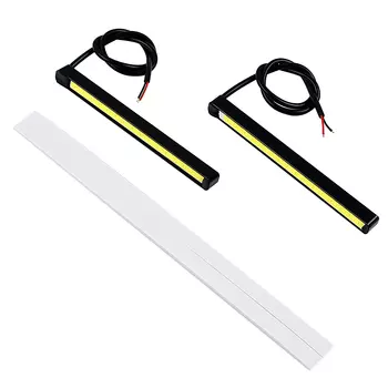 6000K 12V автомобильные DRL фонари 4-дюймовые светодиодные ленты дневные ходовые огни индикатор алюминиевый корпус автомобильные аксессуары универсальные