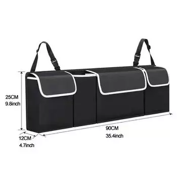 600D Оксфордский тканевый автомобильный органайзер для багажника, складные Автомобильные сумки для хранения, подвесная сумка на спинку сиденья, автомобильные аксессуары для интерьера