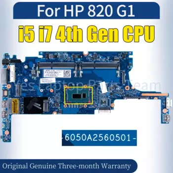 6050А 2560501 Материнская плата для ноутбука HP 820 G1 I5-4200U I5-4300U I7-4600U 730558 -601 731066 -601 100% протестированная материнская плата для ноутбука