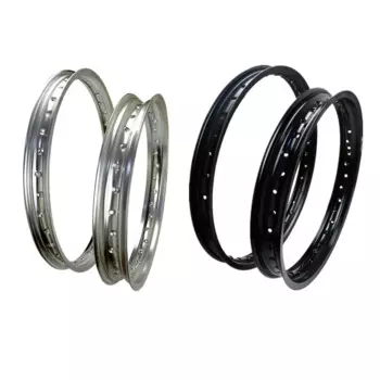 6061 передние и задние мотоциклетные диски из авиационного алюминия колеса круг 2,15x18 и 1,60x21 36 спицевое отверстие высокая прочность черный/белый обод