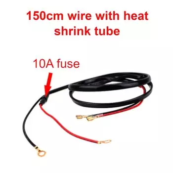 60/150 см USB Автомобильное зарядное устройство, подключение кабеля, линия прикуривателя, проводка, жгут питания 10 А, предохранитель для автомобиля, мотоцикла, квадроцикла, RV