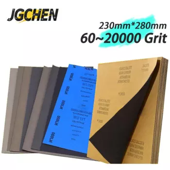 60-20000 зернистость карбида кремния влажная/сухая наждачная бумага 230*280 мм абразивный лист высокоэффективная полировка поверхности для дерева, металла, камня