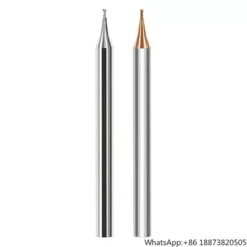 60 degree micro-small diameter flat cutter 2-edge milling cutter tungsten steel carbide end mill special tool for aluminum