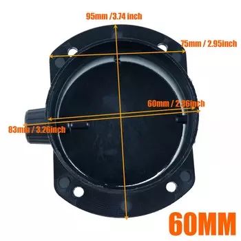 60 мм 75 мм клапанная заслонка, регулируемый воздушный дизельный нагреватель, вентиляционный канал, разветвитель ветвей, соединительный соединитель для автомобиля, грузовика, кемпера