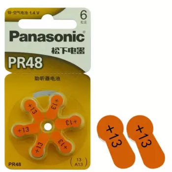 60 шт./лот PR48 для Panasonic A13 цинковый слуховой аппарат на воздушной батарее PR48 cochlear special A13