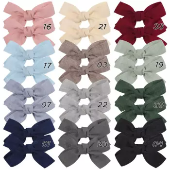 60 шт./партия, Детские хлопковые заколки для волос, 2,75 дюйма