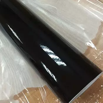 60 см * 1 м/2 м/3 м/4 м/5 м/6 м глянцевая виниловая наклейка на автомобиль, оберточная пленка, черная глянцевая пленка, розничная для капота, крыши, мотоцикла, скутера