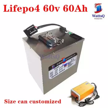 60 В 60 Ач Lifepo4 батарея BMS 18650 Lifepo4 для трехколесного велосипеда 3500 Вт, скутера, мотоцикла, автомобиля, машины для очистки AGV + зарядное устройство 10A