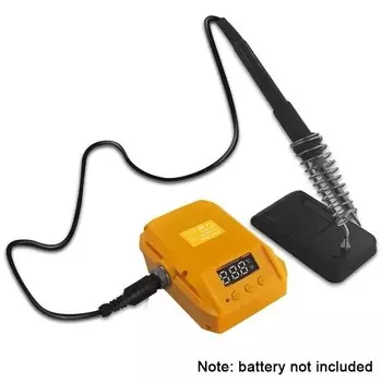 60 Вт электрическая Беспроводная паяльная станция для Dewalt 18 в 20 в, литий-ионная батарея, цифровой дисплей, паяльная станция с быстрым нагревом