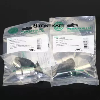 60pcs NEUTRIK Three-Pin Connector XLR Plug 30pcs NC3MXX Male Head and 30pcs NC3FXX Female Head Set of neutrick connectors xlr