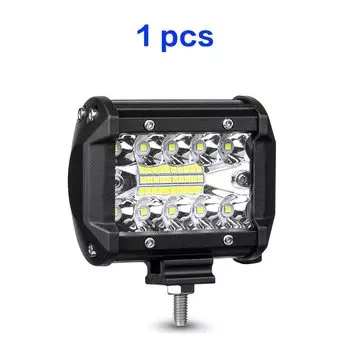 60W 4INCH 20LED Водонепроницаемый рабочий фонарь Светодиодные фонари Точечный прожектор для работы Вождение по бездорожью Лодка Автомобиль Трактор Грузовик 12V 24V