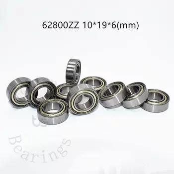 62800ZZ 10*19*6(мм) 10шт Металлические герметичные подшипники из хромированной стали