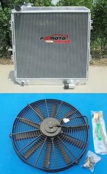 62 мм 3-рядный алюминиевый радиатор + вентилятор охлаждения для Toyota HILUX LN106 LN111 Diesel 88-98 AUTO AT/MT Manual 97 96 95