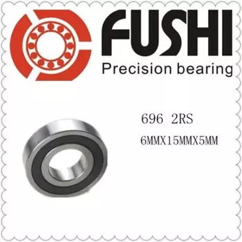 696 2RS ABEC-1 (100 шт.) 6x15x5 мм герметичные Миниатюрные шарикоподшипники 619/6 2RS