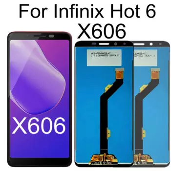 6.0 LCD для Infinix Hot 6 X606 LCD дисплей кодирующий преобразователь сенсорного экрана в сборе Замена для Infinix Hot6 LCD дисплей