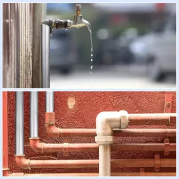 6/10 шт., изоляционная пенопластовая трубка, клейкая изоляционная пенопластовая пленка для медной трубы, трубчатый защитный рукав, защита трубки