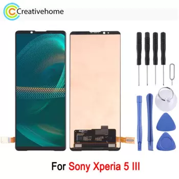 6,1-дюймовый OLED-экран для телефона Sony Xperia 5 III, 120 Гц, сенсорный экран и дигитайзер, полная сборка, запасная часть для ремонта