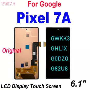 6,1-дюймовый оригинальный ЖК-дисплей для Google Pixel 7A, ЖК-дисплей с цифровым преобразователем сенсорного экрана в сборе для Google Pixel 7a GWKK3 GHL1X, G0DZQ, G82U8