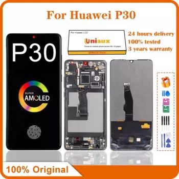 6,1 "Оригинальный ЖК-дисплей для Huawei P30, внешний дисплей, ЖК-дисплей с сенсорным экраном, дигитайзер в сборе для замены экрана Huawei P30